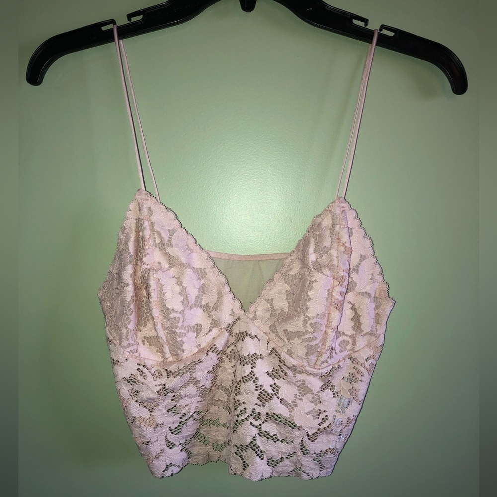 Light pink crop top/bra